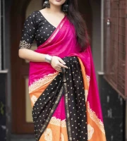 Premium Chandery Silk Saree Code - 4312